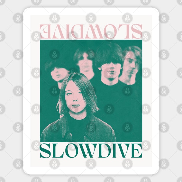 Slowdive • • • • • 1990s Retro Aesthetic Design Magnet by unknown_pleasures